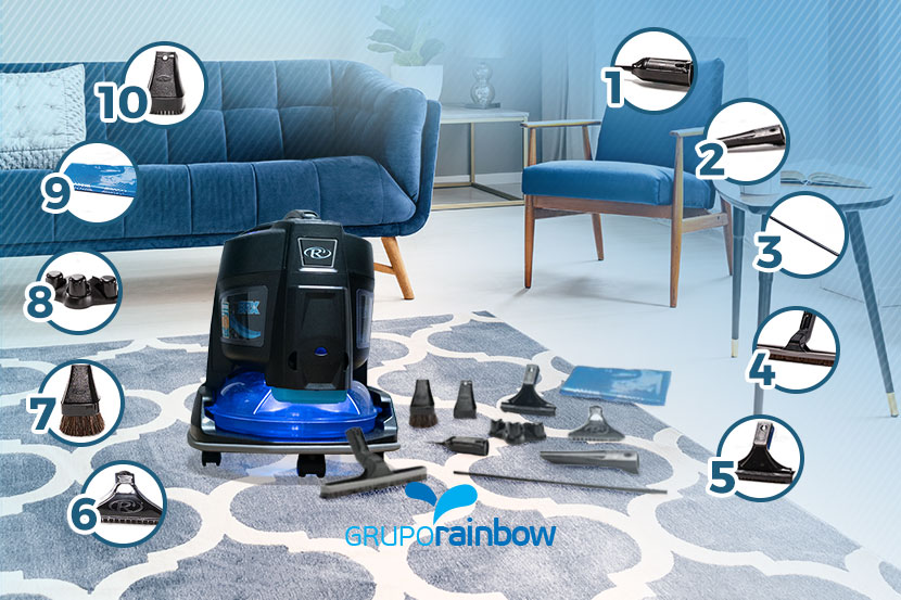 10 acessórios do Rainbow® e para que servem 10 acessórios do Rainbow® e para que servem