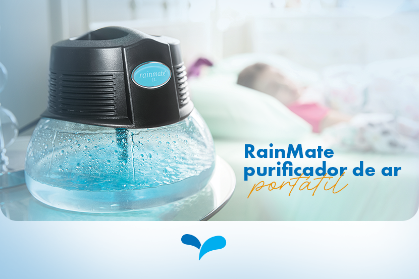 RainMate: o purificador de ar portátil que transforma o ambiente
